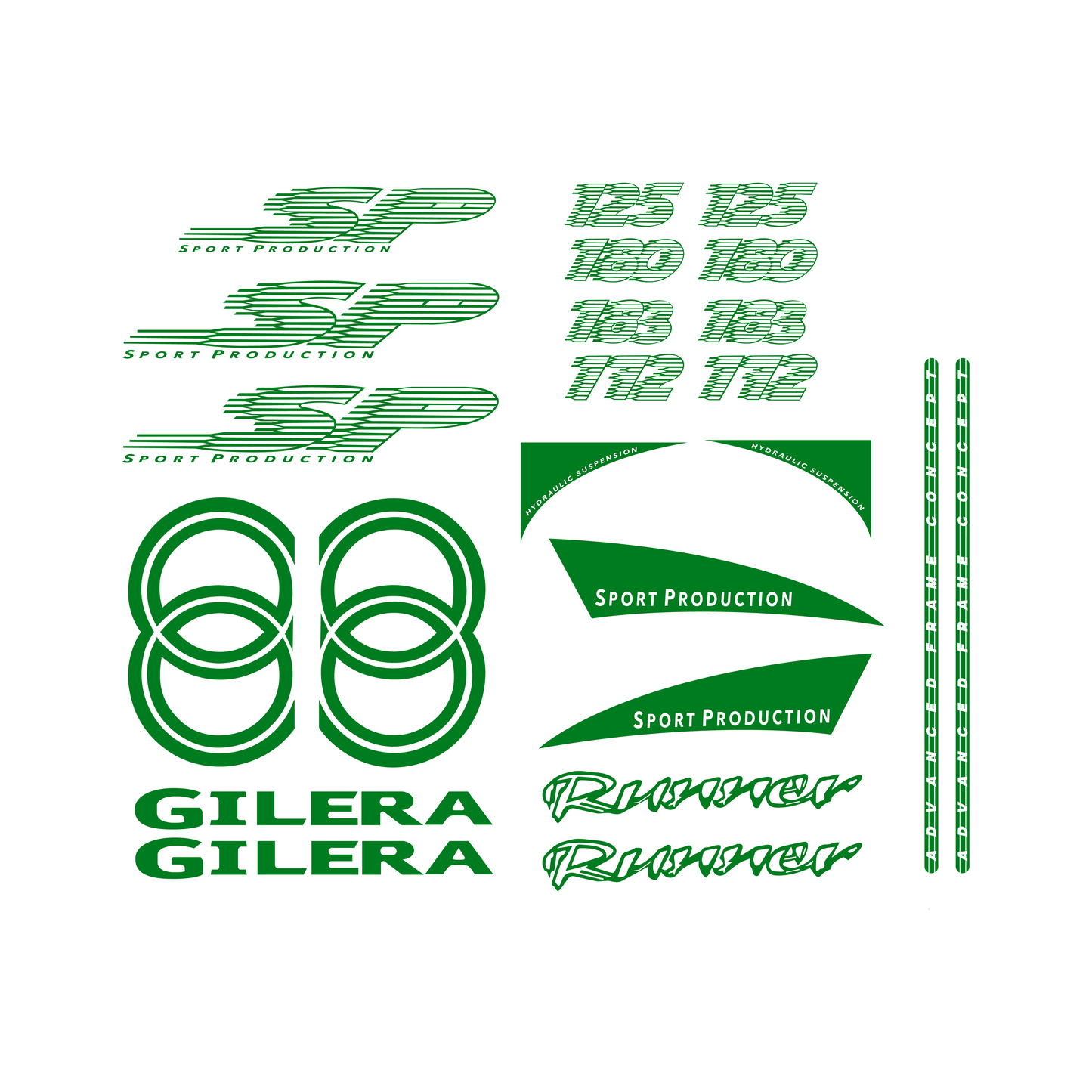 Gilera Runner SP Stickerset - 125 / 172 / 180 / 183cc