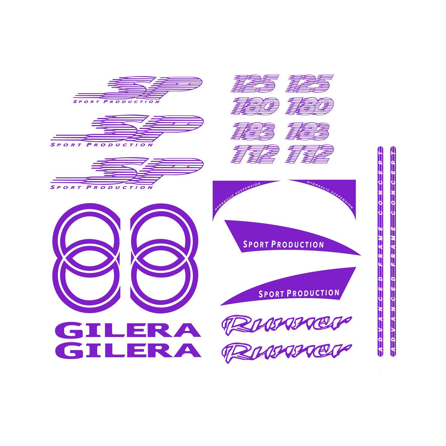 Gilera Runner SP Stickerset - 125 / 172 / 180 / 183cc