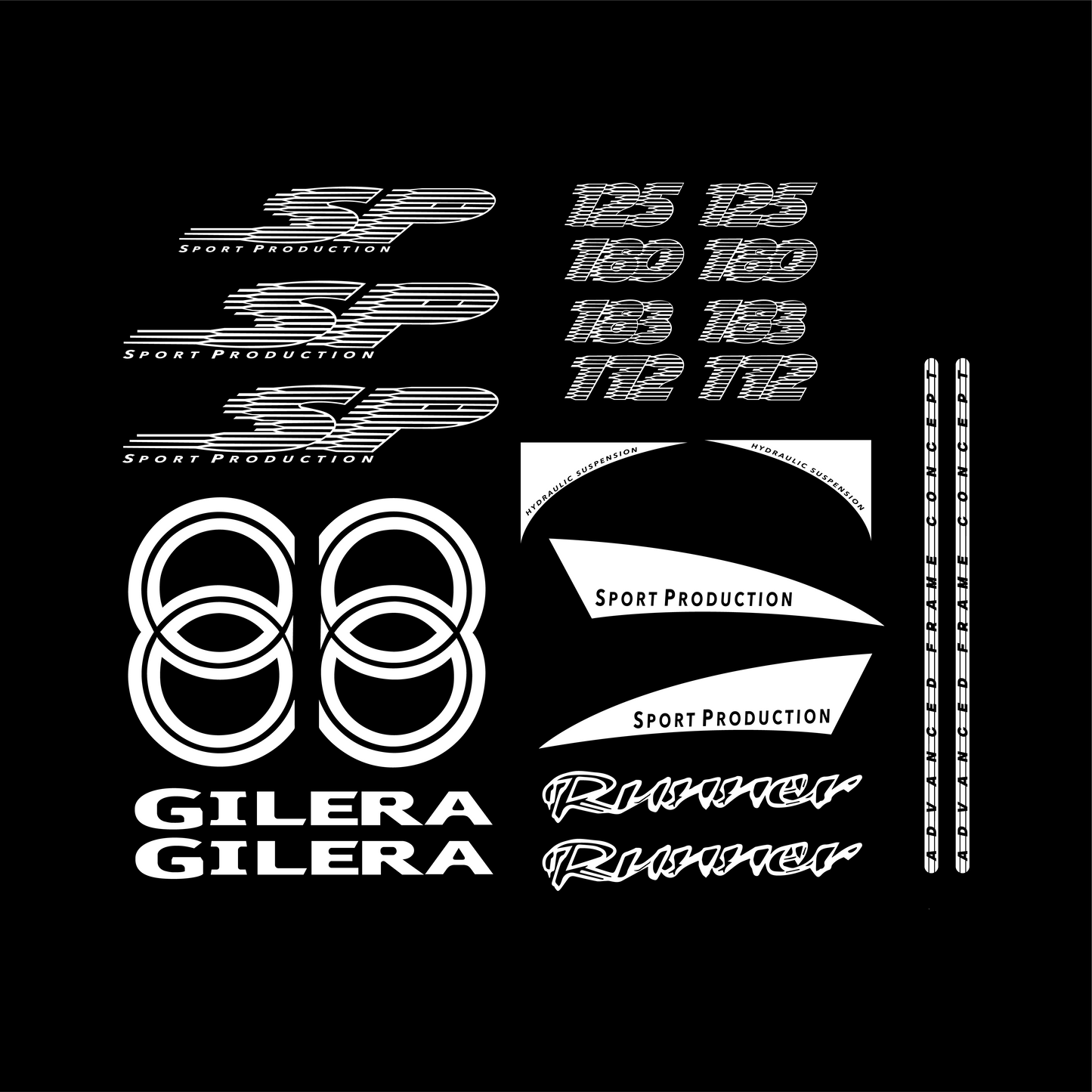 Gilera Runner SP Stickerset - 125 / 172 / 180 / 183cc