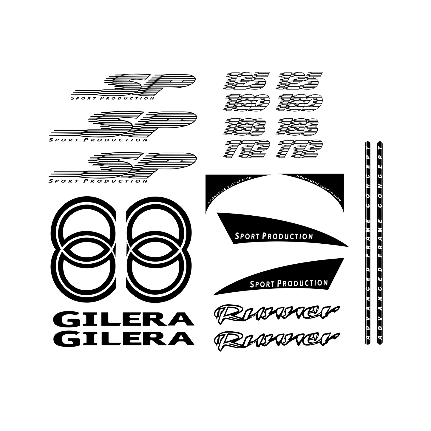 Gilera Runner SP Stickerset - 125 / 172 / 180 / 183cc