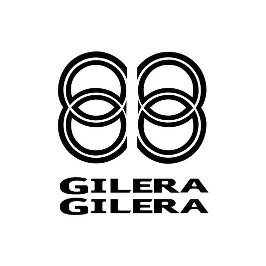 Gilera Logo Stickers Voorkant - Luchtinlaat Kappen / Voorkappeny