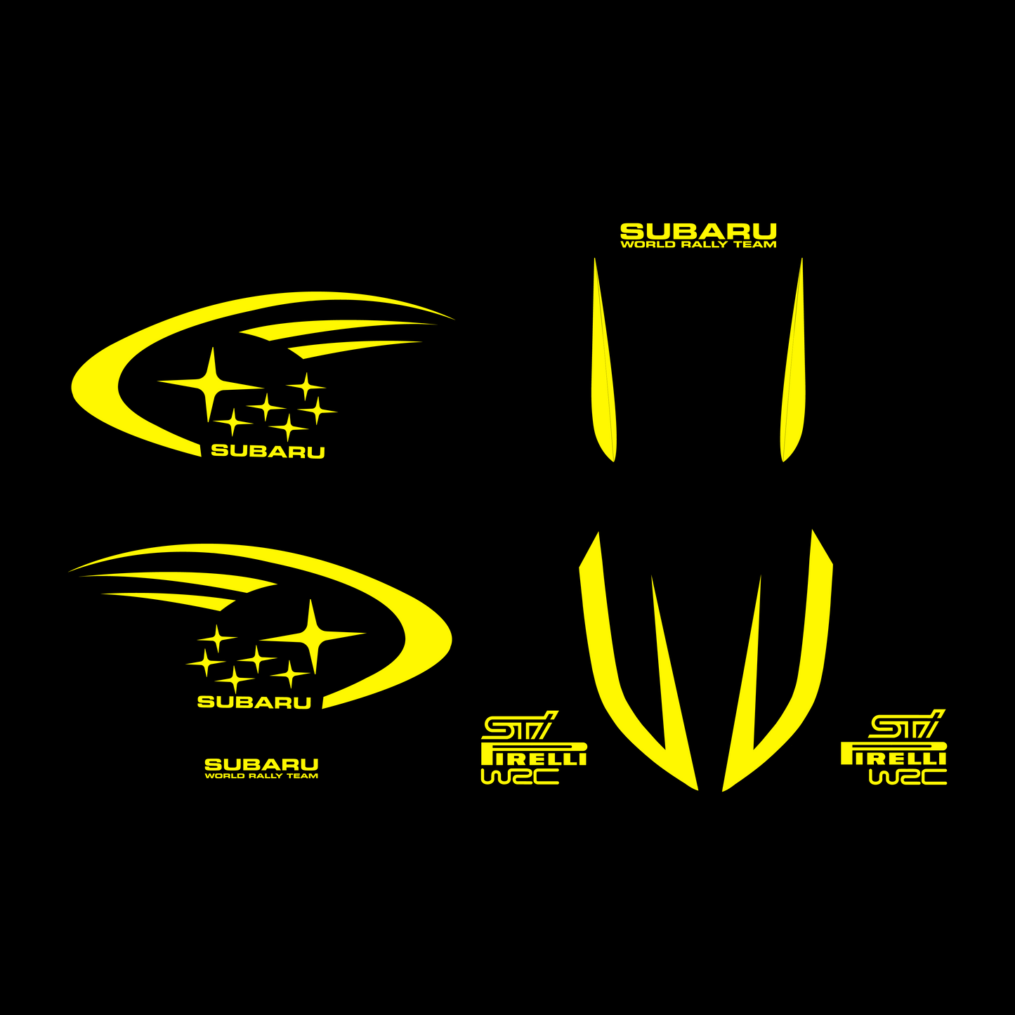 Subaru Rally Stickerset - Piaggio Zip