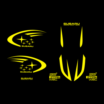 Subaru Rally Stickerset - Piaggio Zip