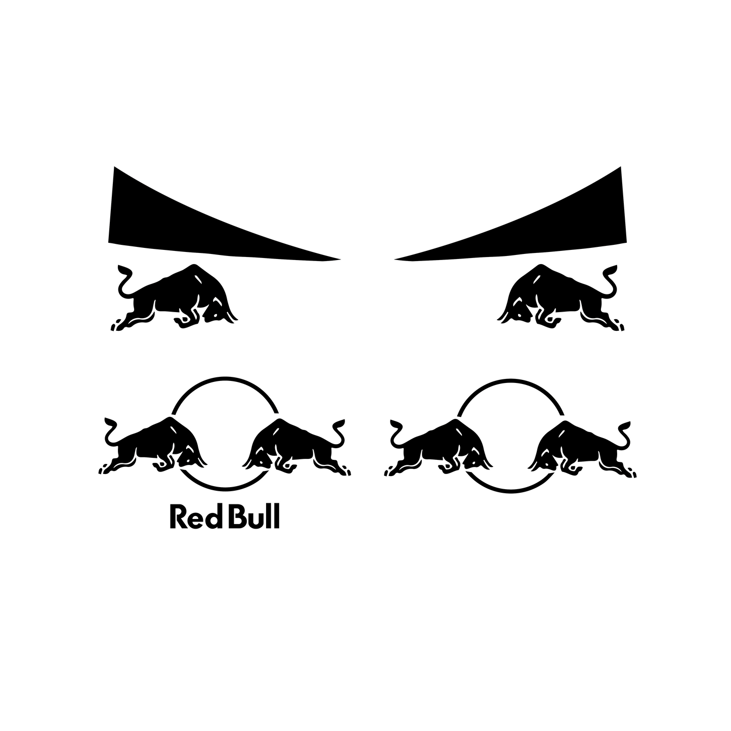 Uitbreidingsset RedBull Stickers - 13 Kleuren
