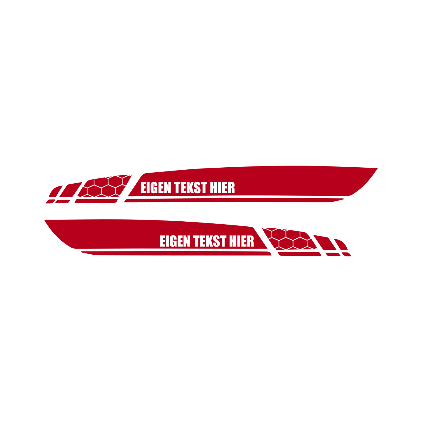 Stickers Zijscherm Eigen Tekst - Vespa Sprint