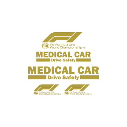 Formula One Medical Car Stickerset Auto