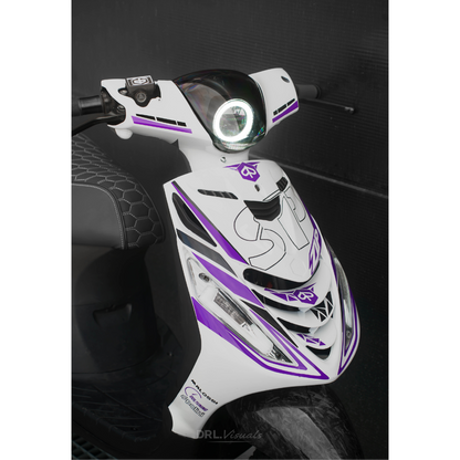 Stickerset Zip SP H2O Custom Duo Color - Piaggio Zip