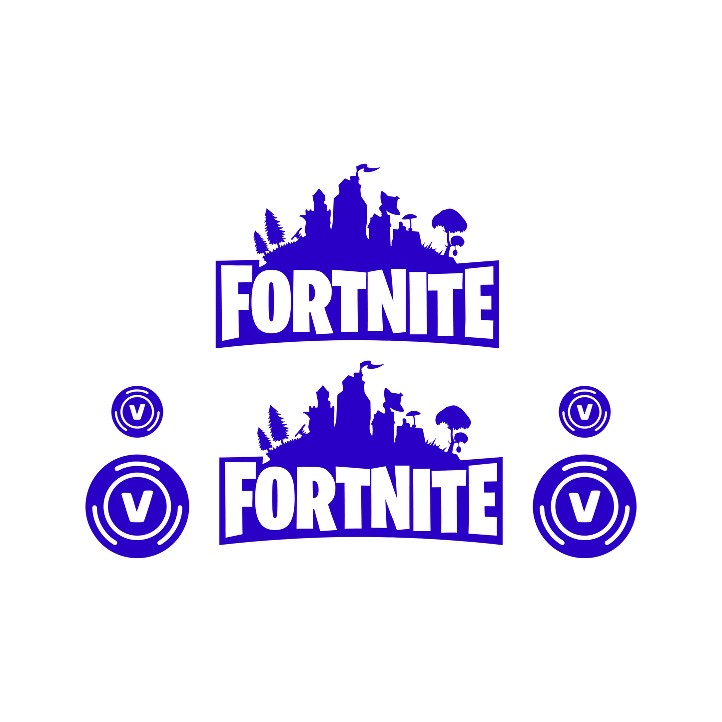 Fortnite Stickerset Achterkap - Piaggio Zip