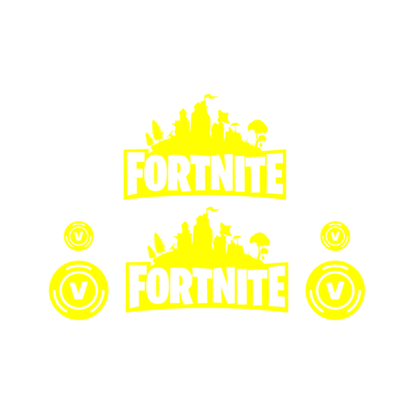Fortnite Stickerset Achterkap - Piaggio Zip