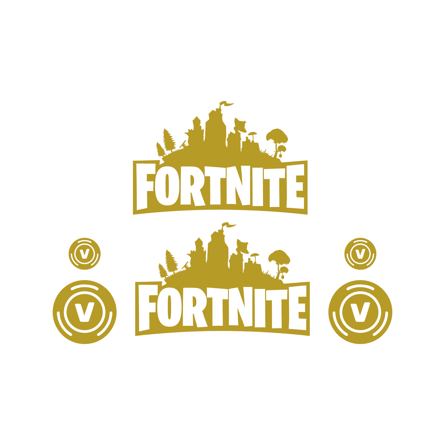 Fortnite Stickerset Achterkap - Piaggio Zip
