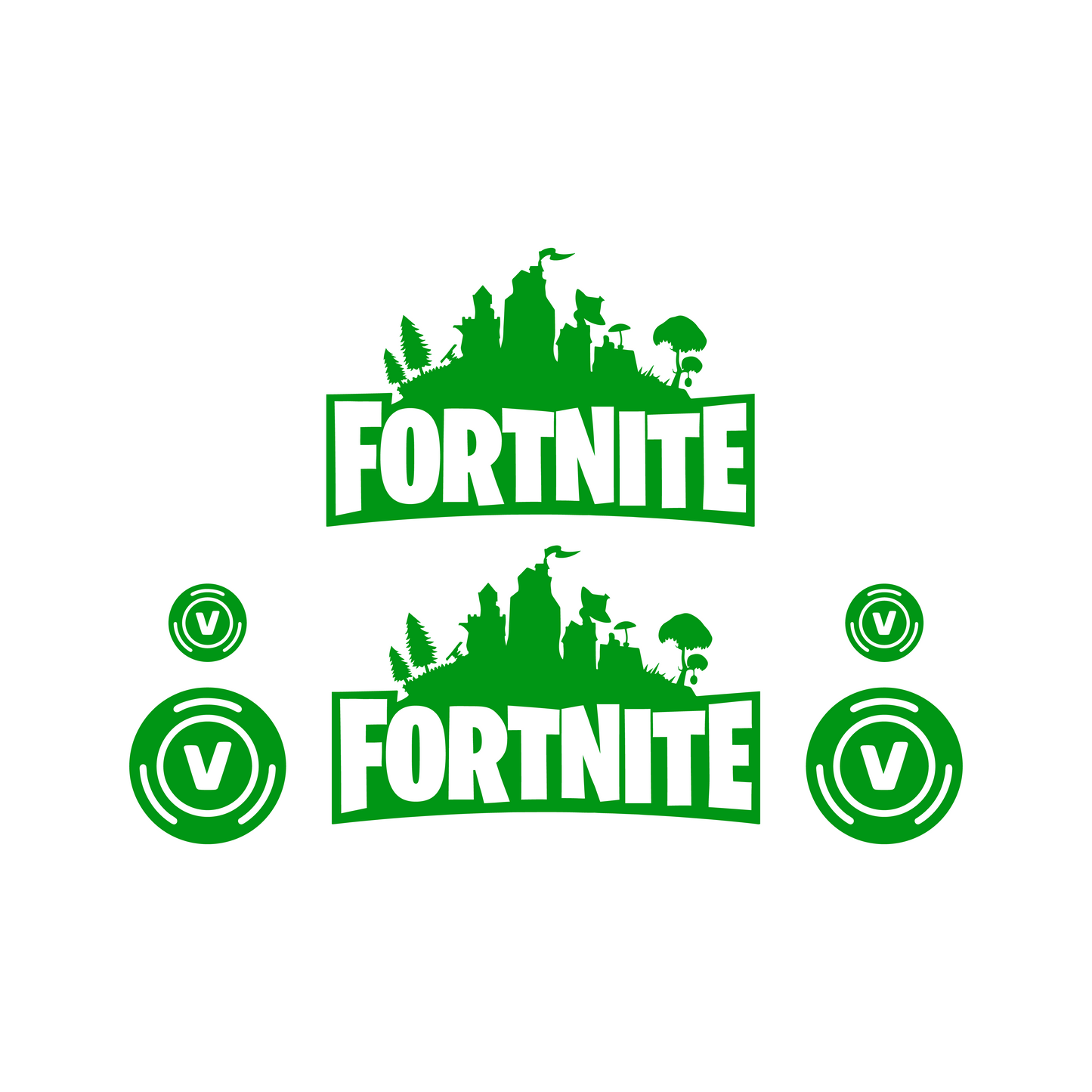 Fortnite Stickerset Achterkap - Piaggio Zip