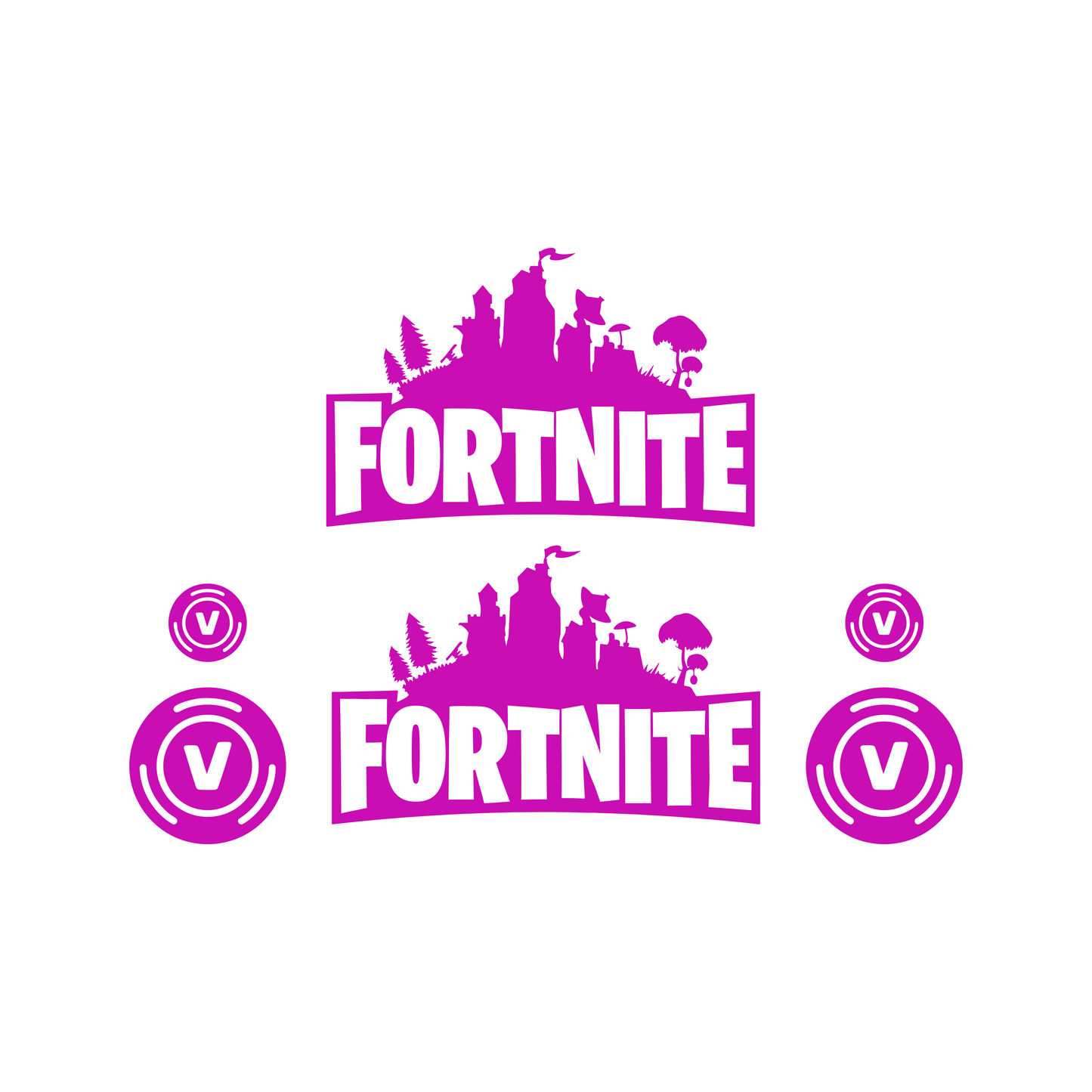 Fortnite Stickerset Achterkap - Piaggio Zip