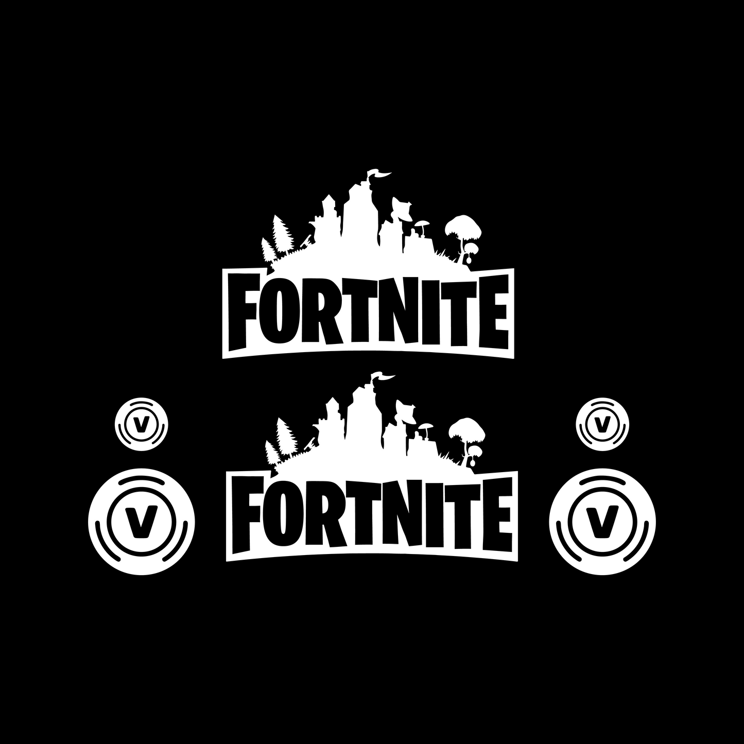 Fortnite Stickerset Achterkap - Piaggio Zip