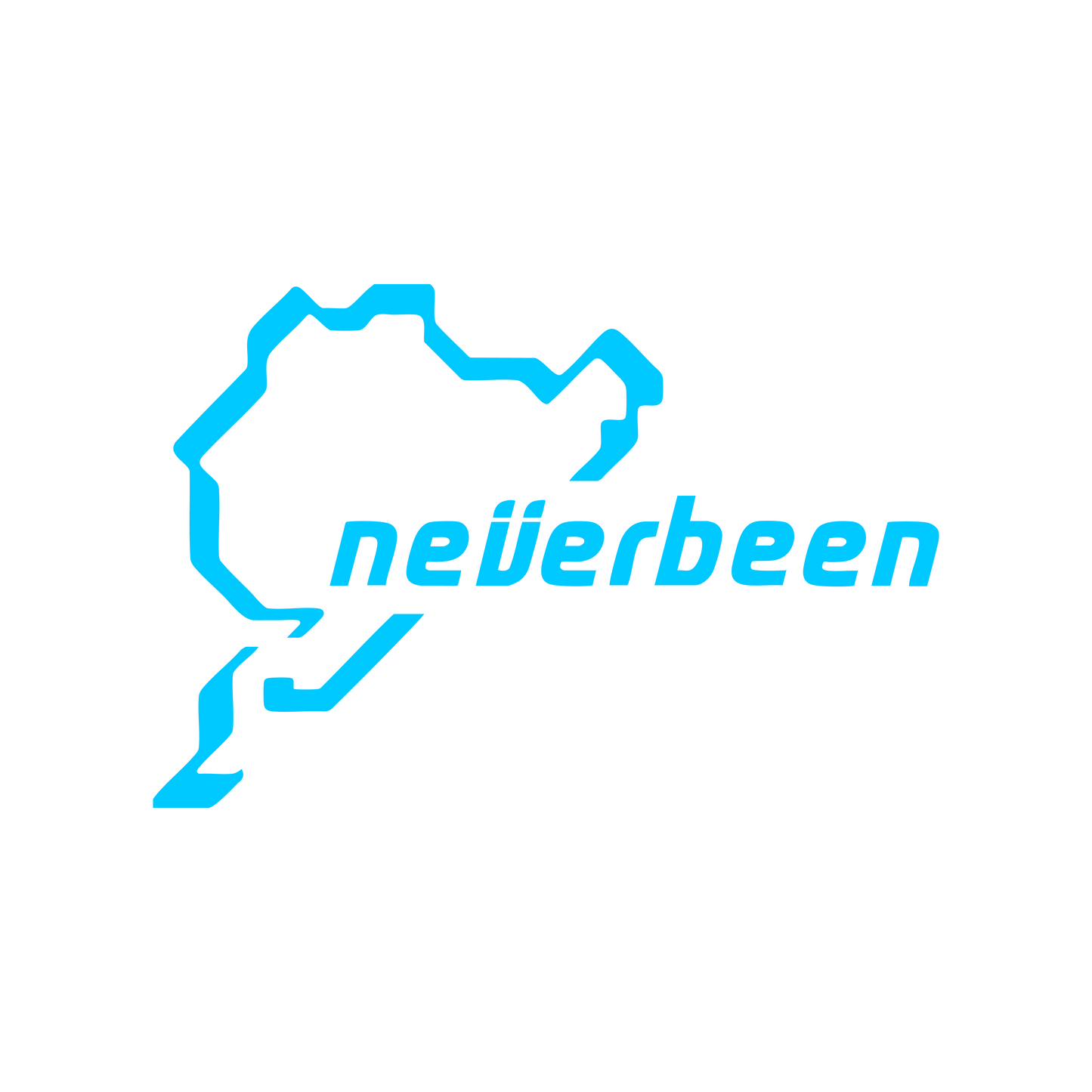 Sticker Neverbeen - 15x10 CM