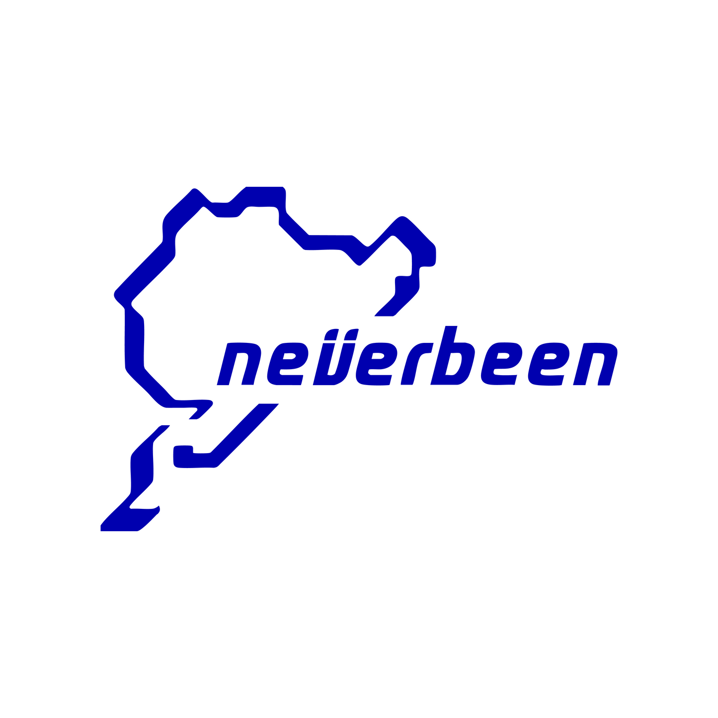 Sticker Neverbeen - 15x10 CM