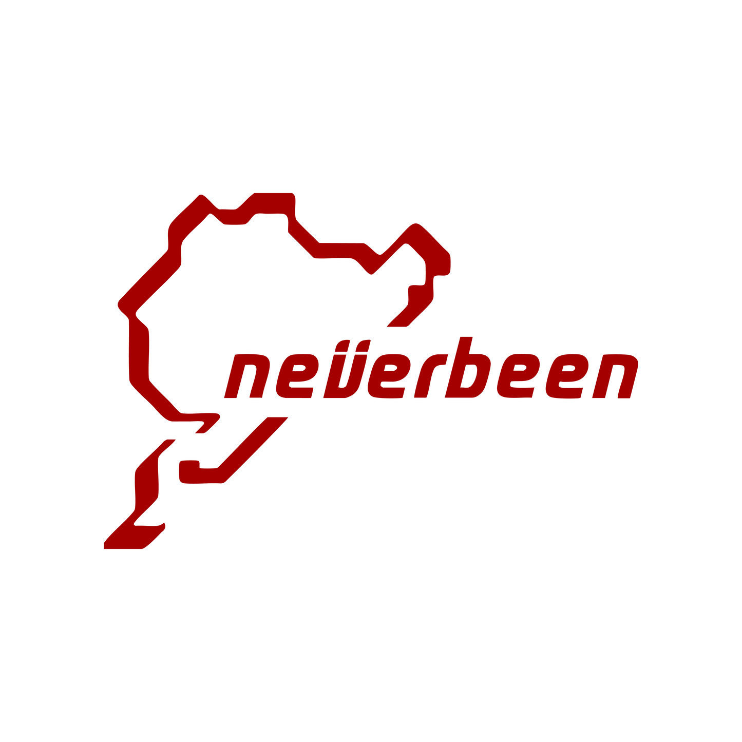 Sticker Neverbeen - 15x10 CM