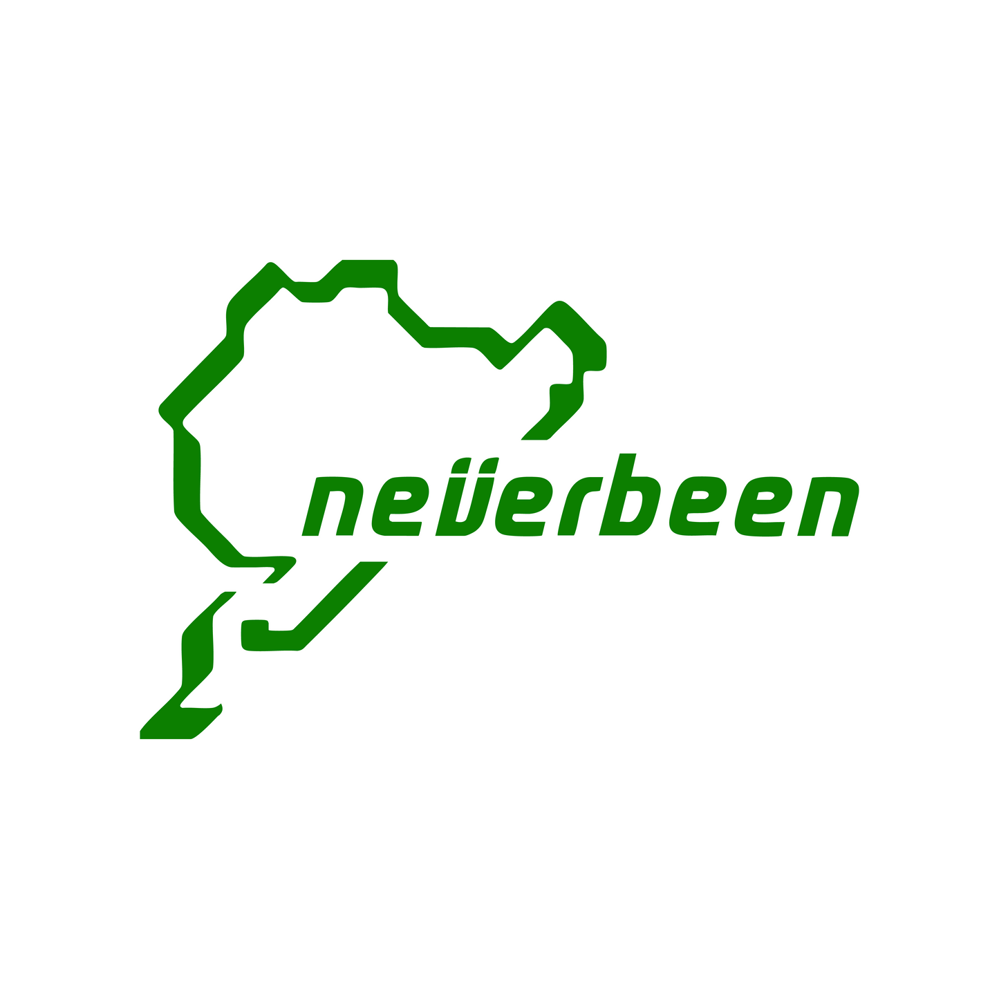 Sticker Neverbeen - 15x10 CM