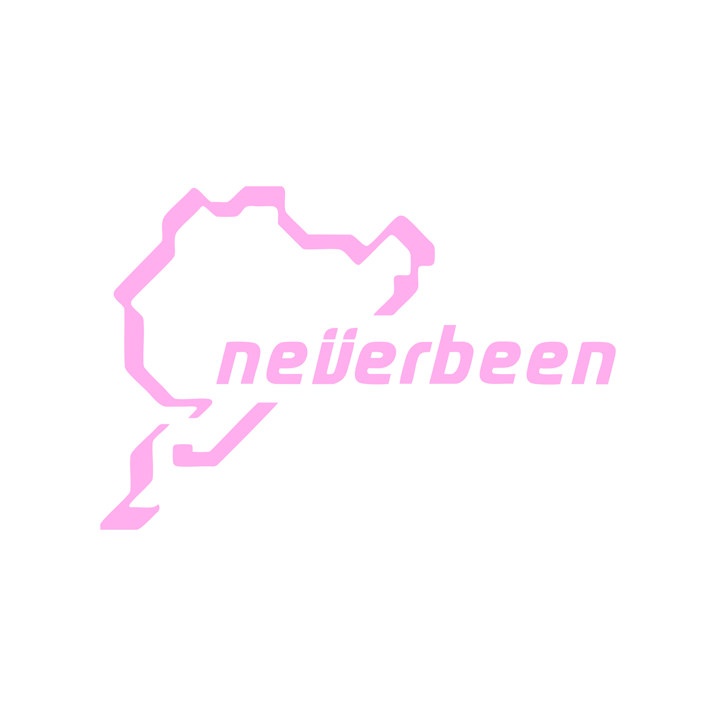Sticker Neverbeen - 15x10 CM