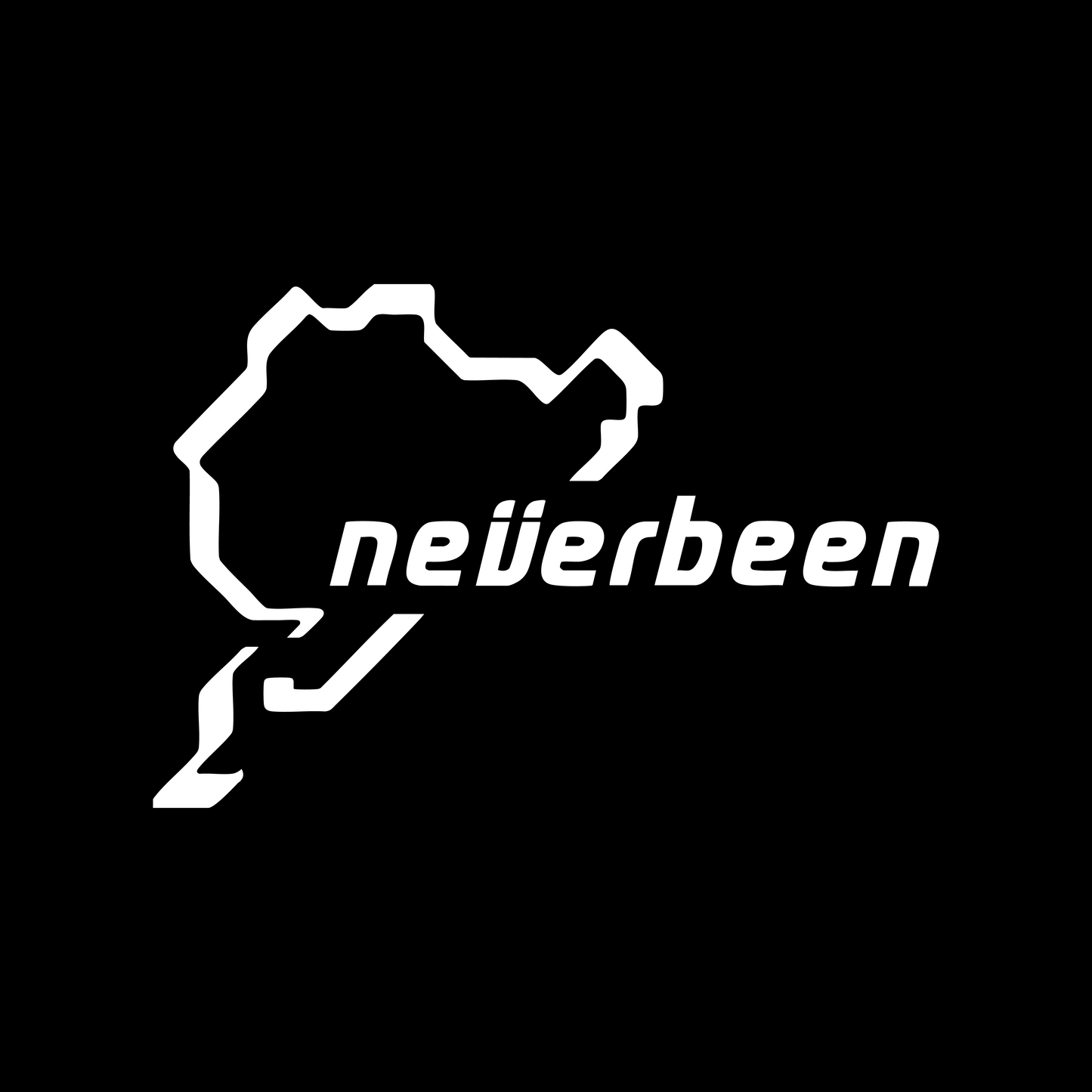 Sticker Neverbeen - 15x10 CM