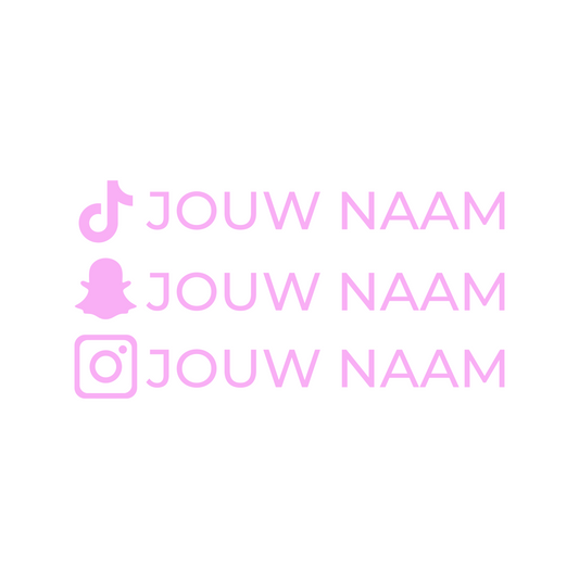 Social Media Sticker - 16x2,4 CM